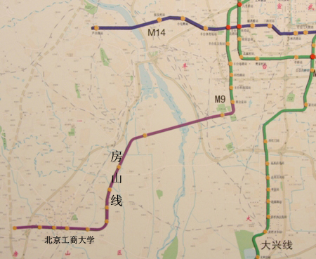 北京地铁房山线全程图片